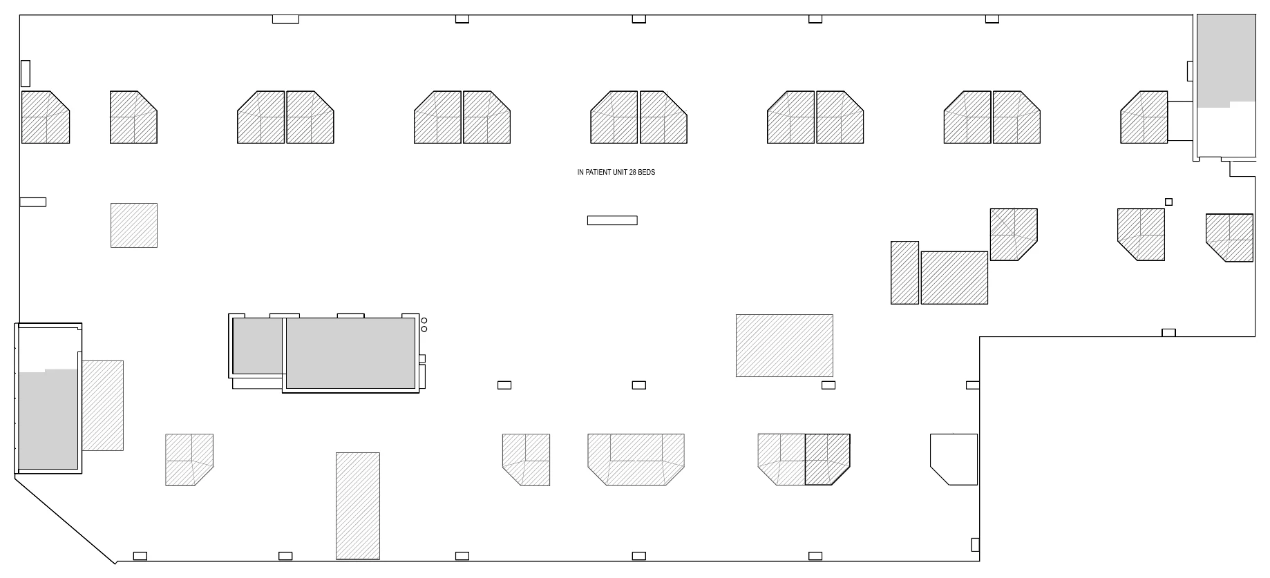 Floor plan: Hospital, level 4, cold shell